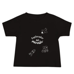 Camiseta de manga corta de punto liso para bebé